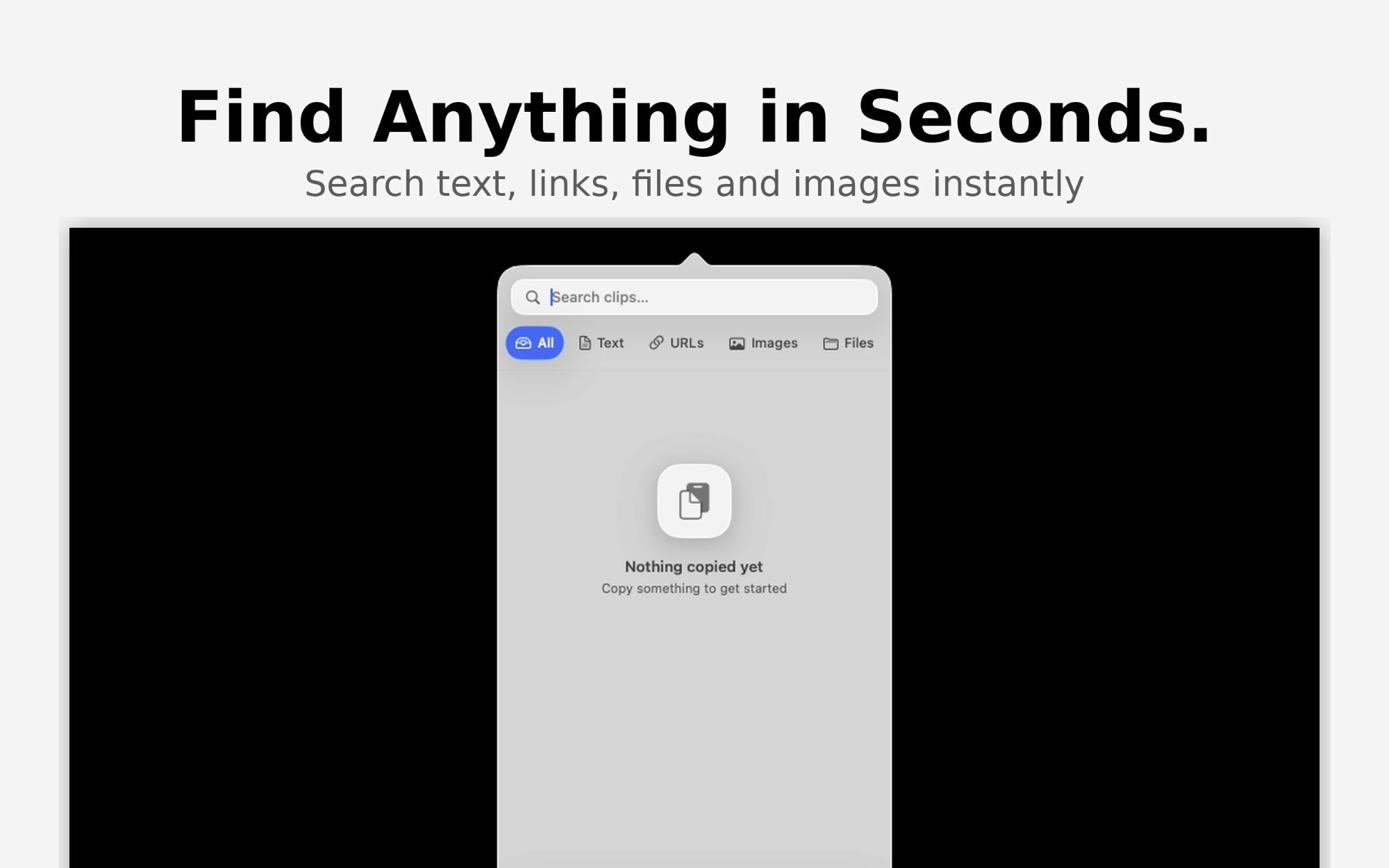 Clipfinity clipboard history with instant search across all copied items